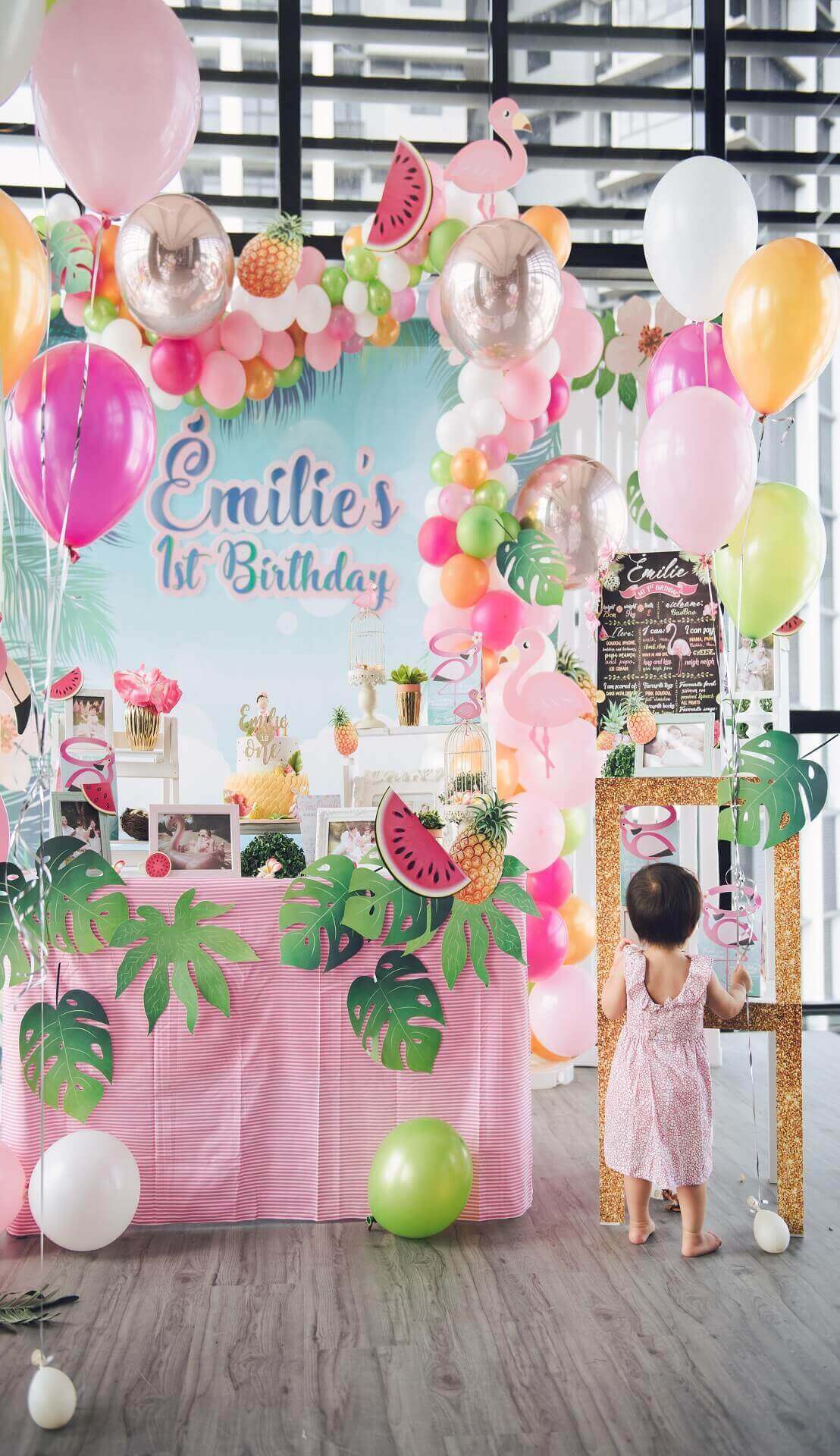 Sugar & Spice Events - Birthday party decoration display, pink is the colour