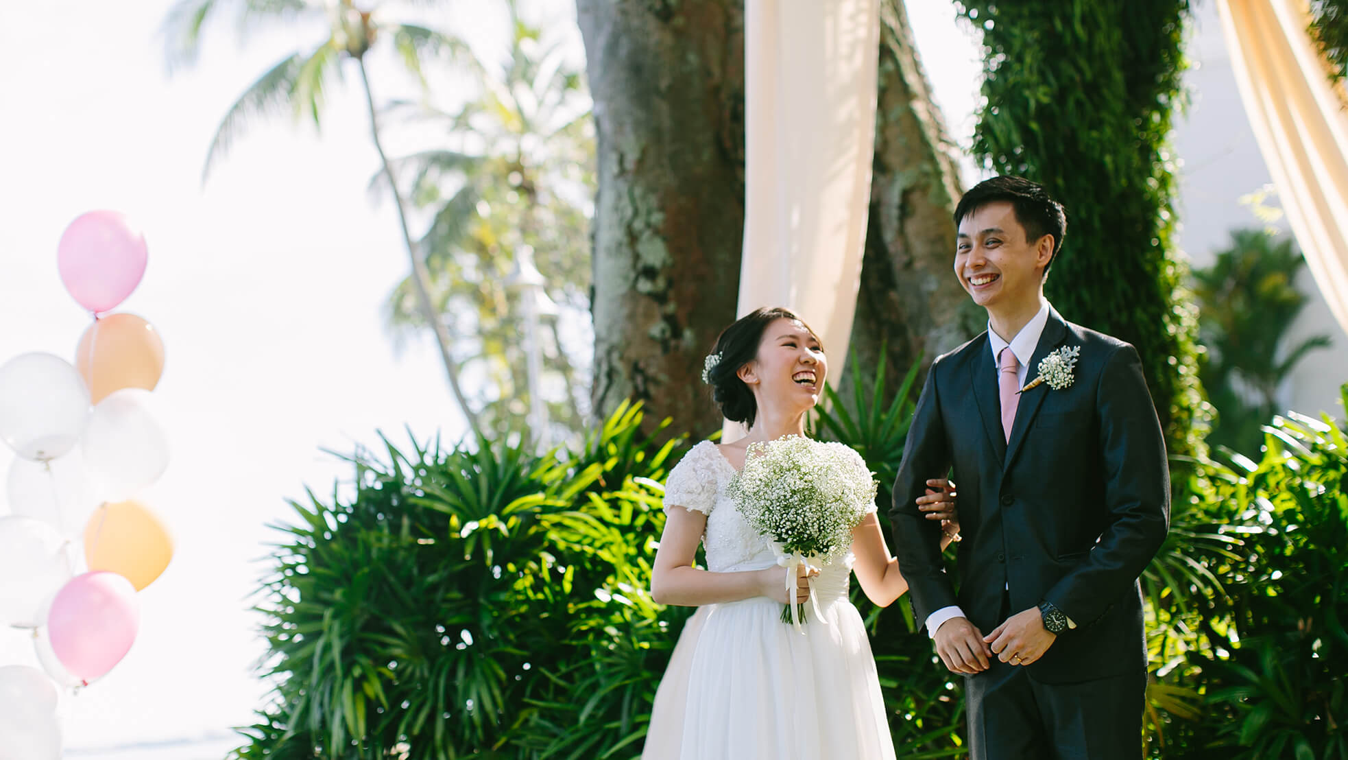 Sugar & Spice Events - Just married couple at the E&O Hotel Penang