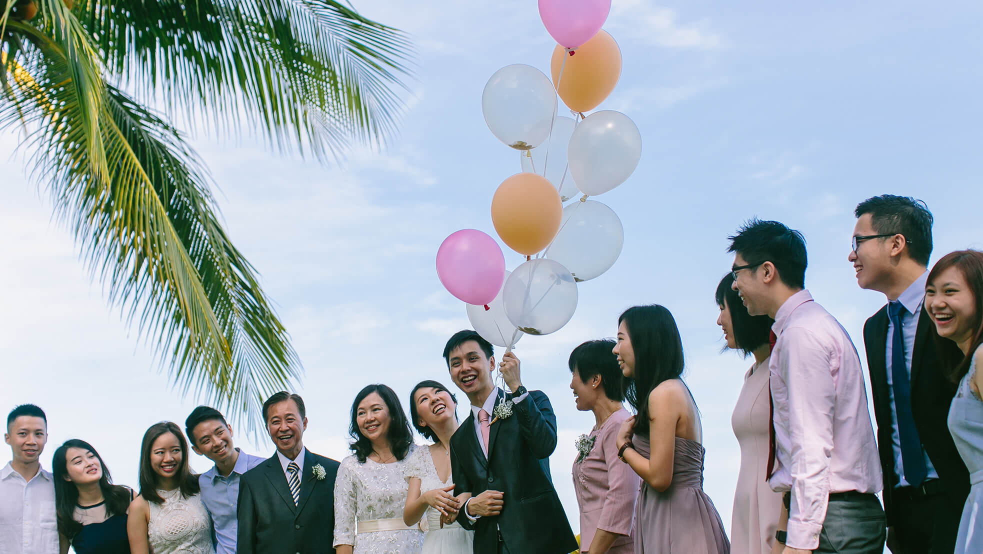 Sugar & Spice Events - Newlyweds with family and friends at the E&O Hotel Penang