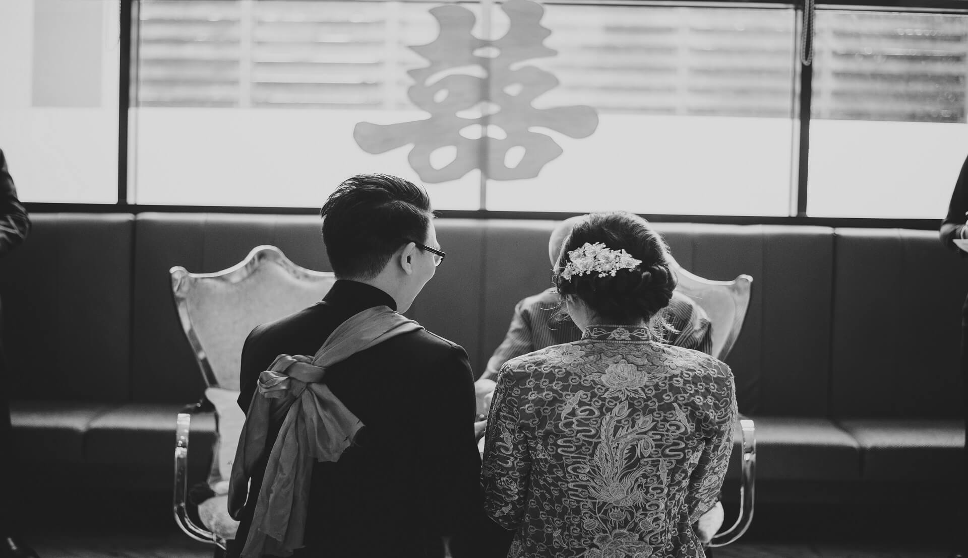 Sugar & Spice Events - Couple in Chinese traditional wedding custom