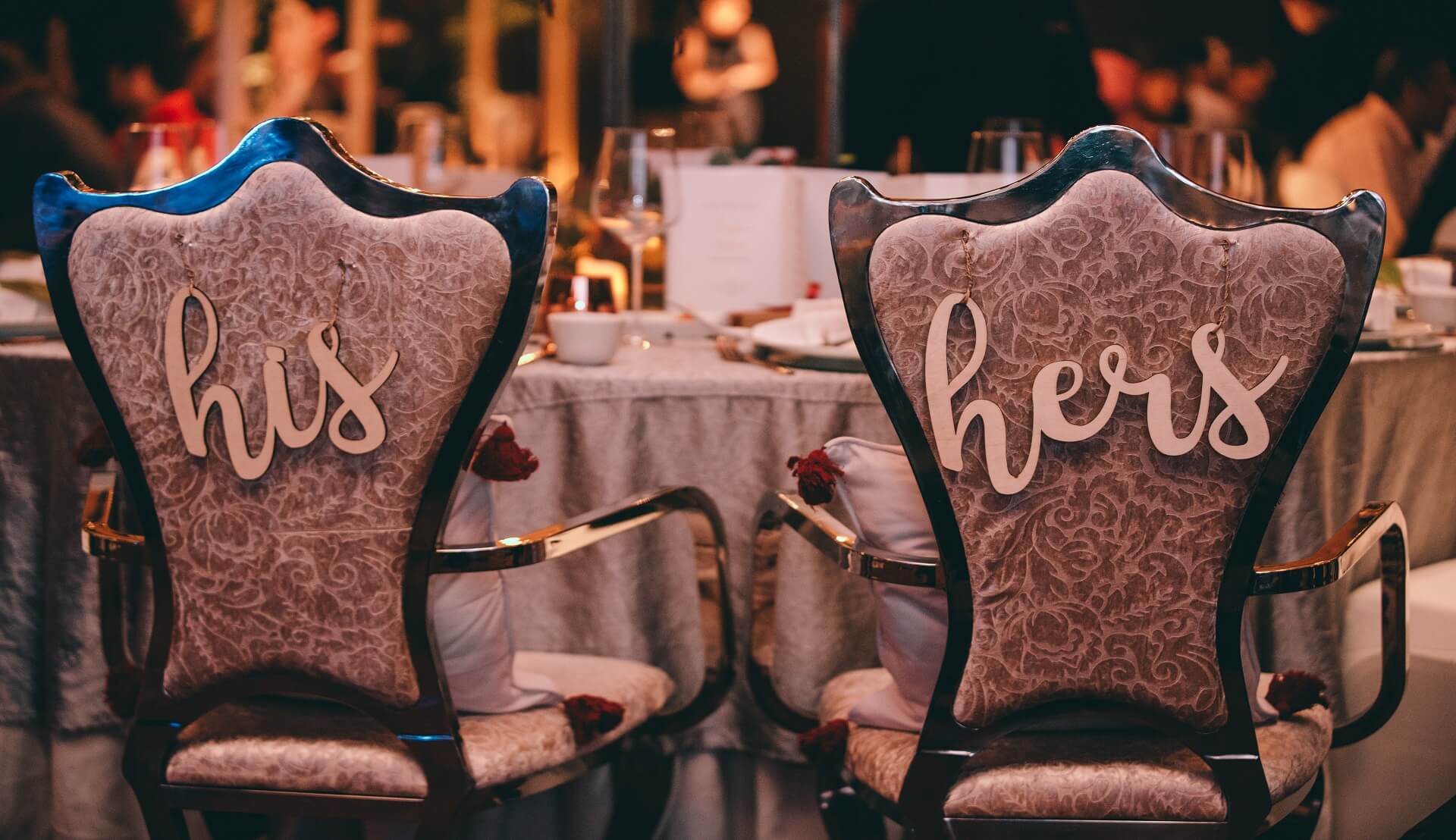 Sugar & Spice Events - bride & Groom chair 